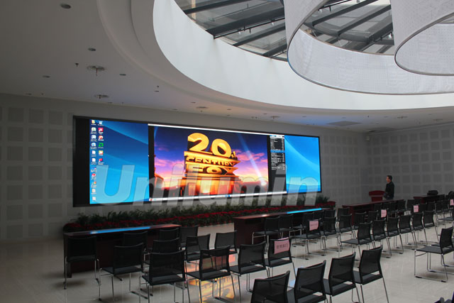 Z6官网科技低亮、高灰、高刷UTV高清LED显示屏亮相武汉建委中心